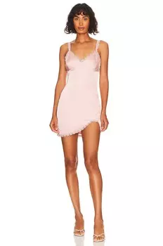 Платье мини MORE TO COME Lana Lace, розовый