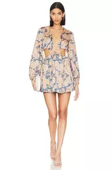Платье мини MORE TO COME Rosalinda, цвет Blue Multi