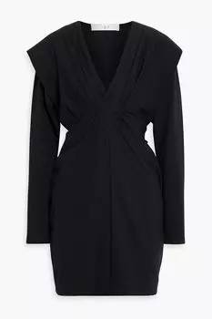 Платье мини Mylie из эластичного хлопкового джерси со складками IRO, черный