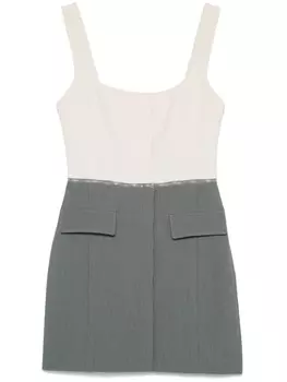 Платье мини на молнии Patrizia Pepe, серый