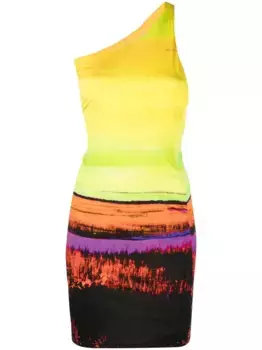 Платье мини на одно плечо Louisa Ballou, желтый