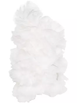 Платье мини на одно плечо с оборками Loulou, белый