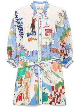 Платье мини Nadia ALEMAIS, белый