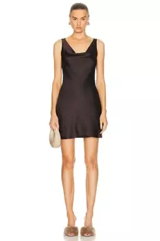 Платье мини Norma Kamali Maria, цвет Chocolate