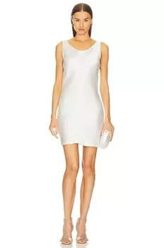 Платье мини Norma Kamali Maria, цвет Snow White