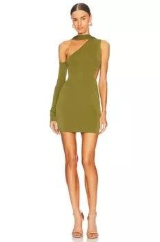 Платье мини Not Yours To Keep Katie, оливковый