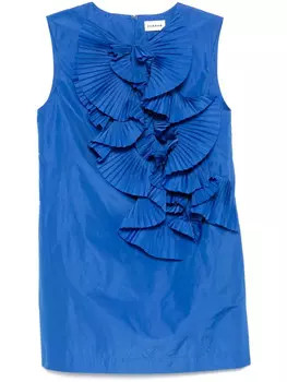 Платье мини PAROSH с рюшами P.A.R.O.S.H., синий