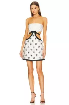 Платье мини PatBO Strapless, белый