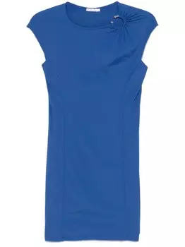 Платье мини Patrizia Pepe с пирсингом, синий
