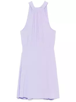 Платье мини Patrizia Pepe с вырезом халтер, фиолетовый