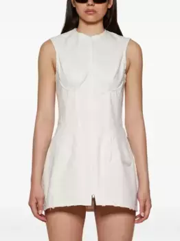 Платье мини Perfect Body на молнии Natasha Zinko, белый