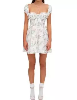 Платье-мини Remi белого цвета for Love & Lemons