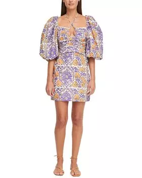 Платье мини RHODE Jeanne, желтый