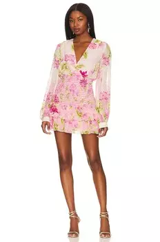 Платье мини ROCOCO SAND Ren, цвет Pink Lotues