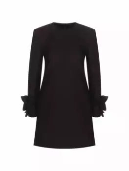 Платье мини с аппликациями Valentino Garavani, черный