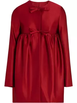 Платье мини с бантом Giambattista Valli, красный