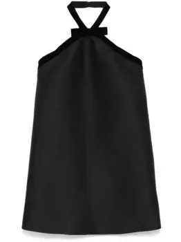 Платье мини с бантом TOM FORD, черный