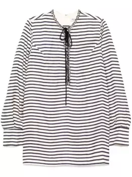 Платье мини с декорированным вырезом Dice Kayek, синий