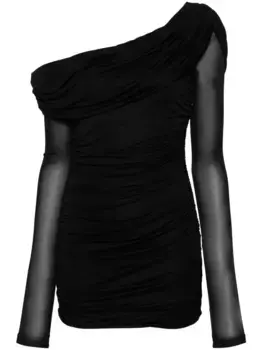 Платье мини с драпировкой BLUMARINE, черный