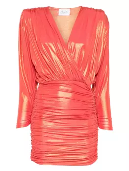 Платье мини с драпировкой Redemption, оранжевый