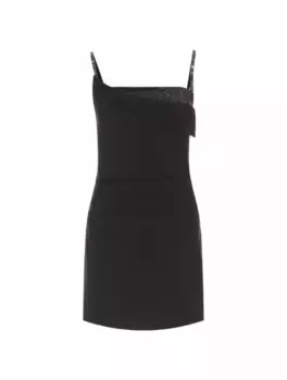 Платье мини с драпировкой Roland Mouret, черный