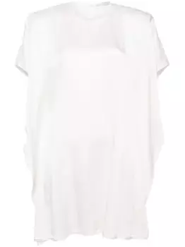 Платье мини с драпировкой STELLA MCCARTNEY, нейтральный