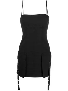 Платье мини с карманами карго Blumarine, черный