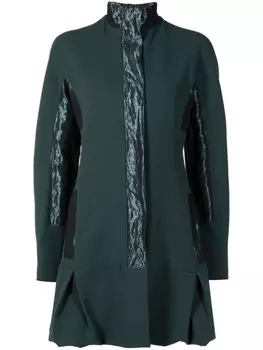 Платье мини с контрастными вставками Gloria Coelho, зеленый