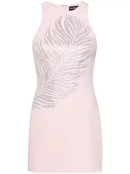 Платье мини с кристаллами David Koma, розовый