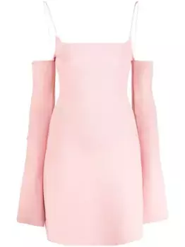 Платье мини с кристаллами MACH & MACH, розовый