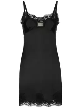 Платье мини с кружевом DOLCE & GABBANA, черный
