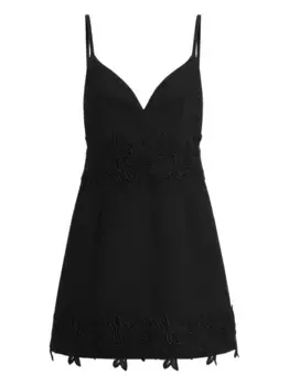 Платье мини с кружевом DOLCE & GABBANA, черный