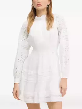 Платье мини с кружевом GUESS USA, белый