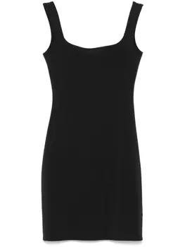 Платье мини с квадратным вырезом ENTIRE STUDIOS, черный