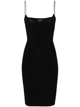 Платье мини с логотипом DSQUARED2, черный