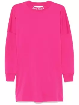 Платье мини с логотипом Palm Angels, розовый