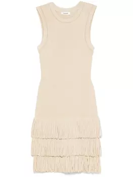 Платье мини с люрексом SANDRO, золотой