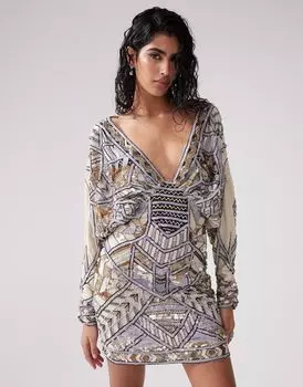 Платье мини с отделкой «крылья летучей мыши» ASOS DESIGN