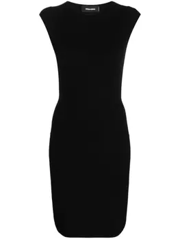 Платье мини с открытой спиной Dsquared2, черный