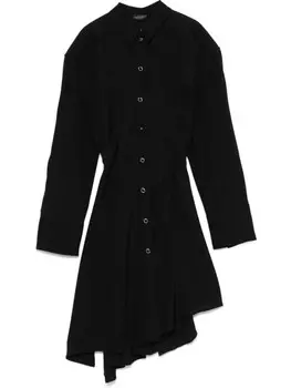 Платье мини с открытой спиной Mugler, черный