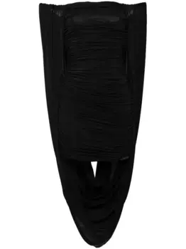 Платье мини с открытыми плечами и драпировкой Giuseppe Di Morabito, черный