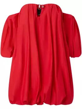 Платье мини с открытыми плечами PINKO, красный