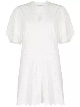 Платье мини с перфорацией b+ab, белый