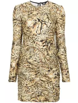 Платье мини с принтом Just Cavalli, желтый