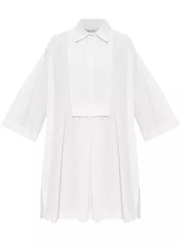 Платье мини с широкими рукавами Max Mara, белый