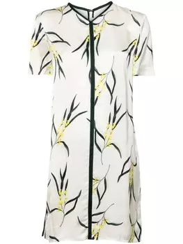 Платье мини с V-образным вырезом Del Core, нейтральный цвет