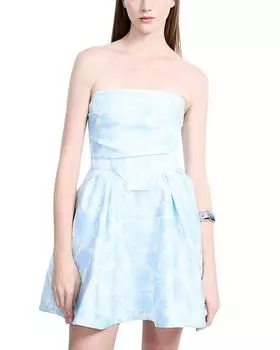 Платье мини с верхней строчкой Peak BCBGMAXAZRIA, мультиколор