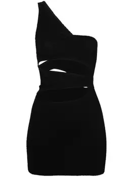 Платье мини с вырезами Bond-eye, черный