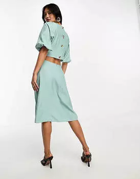 Платье мини с вырезами и сборками Closet London