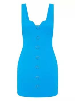 Платье мини с вырезом в форме сердца Rebecca Vallance, синий